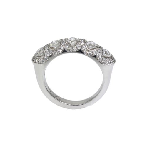 Platinum Diamond Band – 1.11ctw F/G SI–VS Round Brilliant