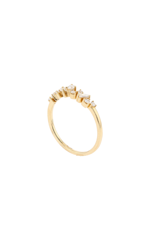 18K Yellow Gold Mixed Shape Diamond Half Eternity Ring – 0.26ctw