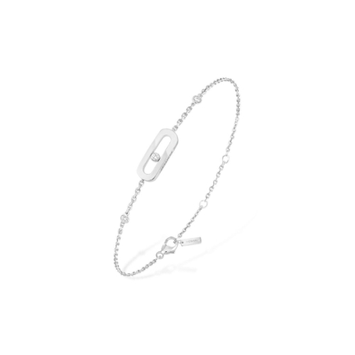Move Uno White Gold Diamond Bracelet