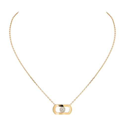 So Move Yellow Gold Diamond Necklace