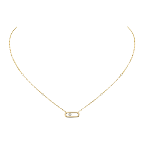 Move Uno Yellow Gold Diamond Necklace