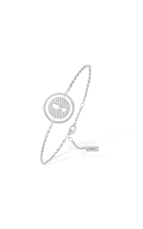 Lucky Move Small White Gold and Diamond Pavé Bracelet