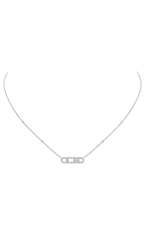 Messika Baby Move Pavé White Gold Diamond Necklace