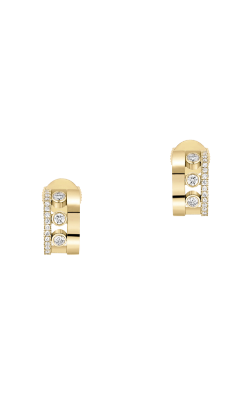 Move Romane Mini Hoops Yellow Gold Diamond Earrings