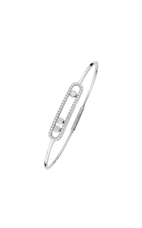 Jonc Move Pavé White Gold Diamond Bracelet