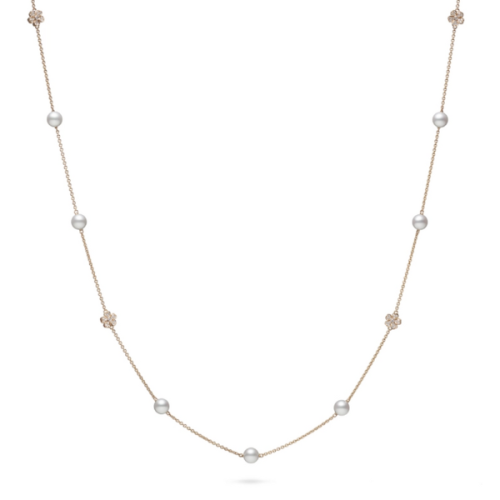 Cherry Blossom Necklace in Pink Gold