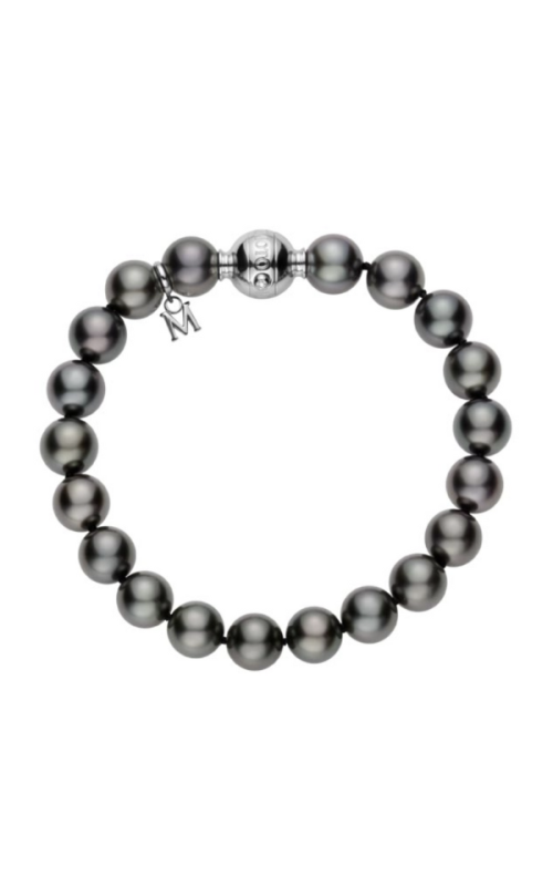 Black South Sea Cultured Pearl Bracelet in 18K White Gold