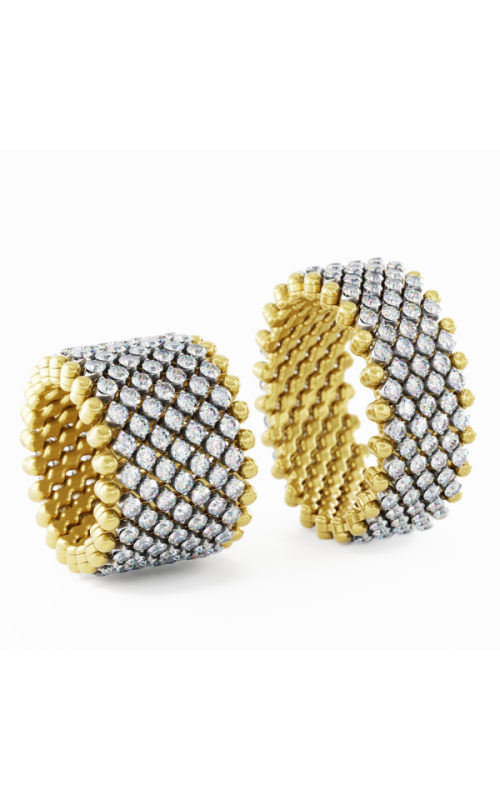 Serafino Consoli 9 Row Diamond Ring
