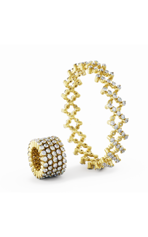 Serafino Consoli 5 Row Ring to Bracelet Yellow Gold