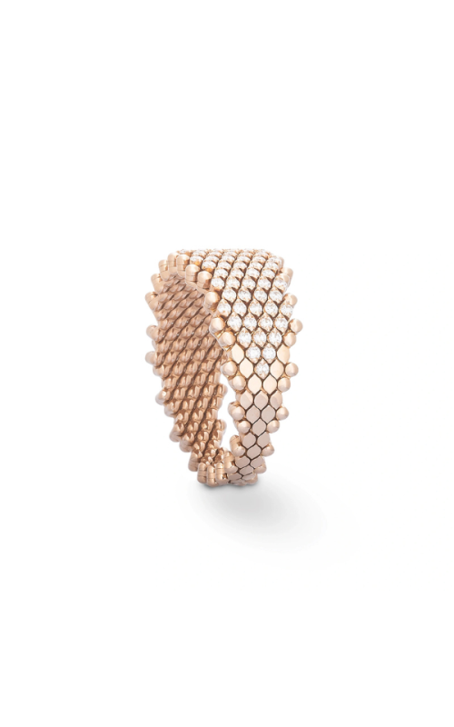 Serafino Consoli Bellezza 12 Row Half Band Diamond Rose Gold Ring