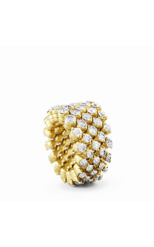 Serafino Consoli Grande Bellezza 5 Row Yellow Gold Diamond Ring