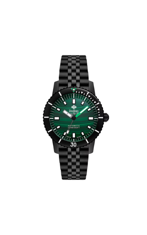 Compression Diver Black Stainless Steel Watch