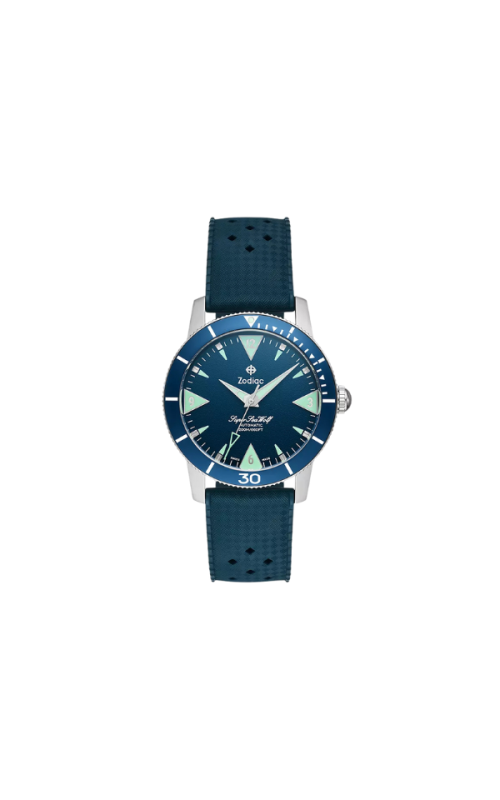 Super Sea Wolf Skin Diver Automatic Rubber Strap Watch